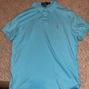Men’s Polo Ralph Lauren Custom Fit Button Up T-Shirt (L)